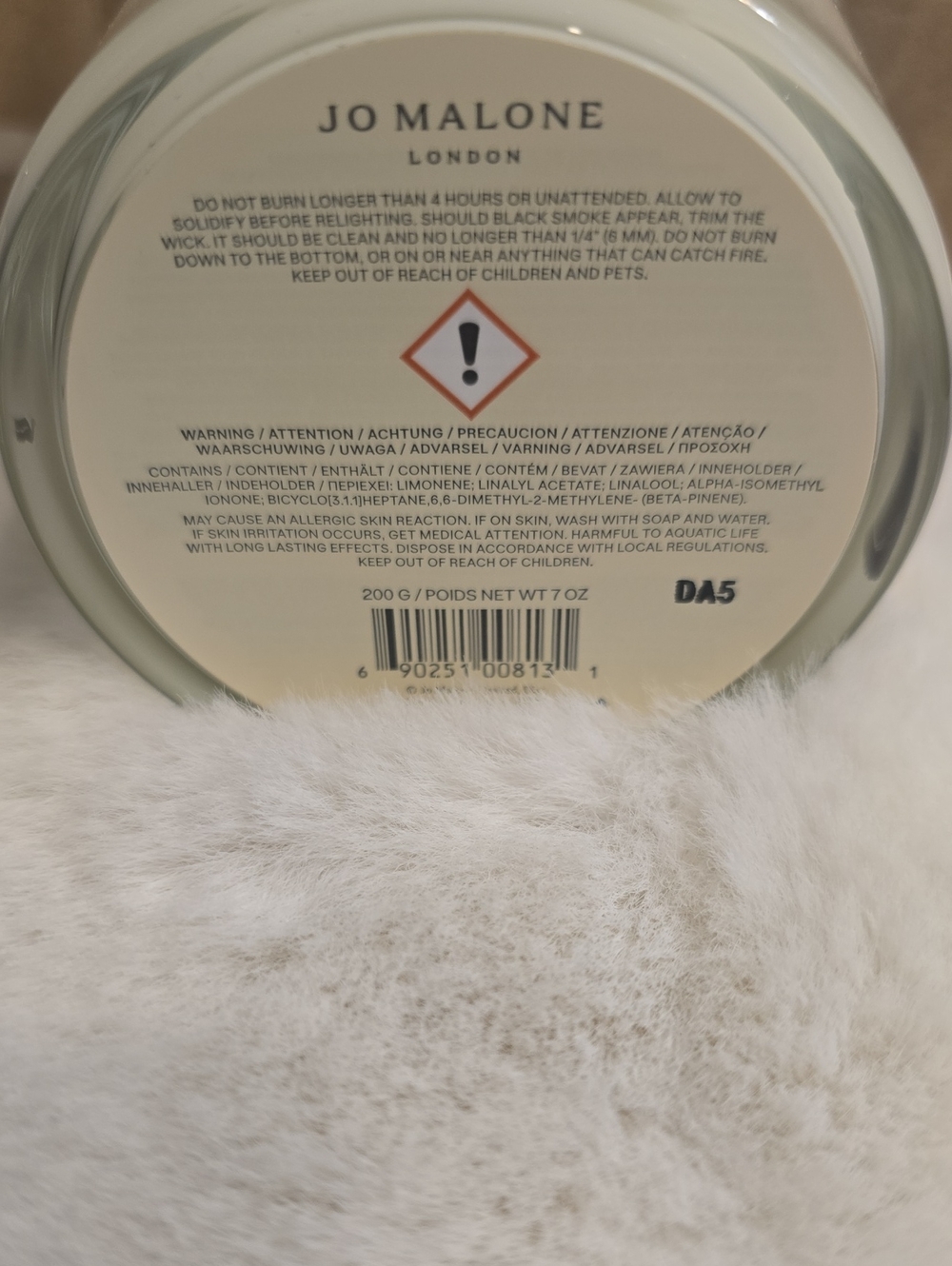 Jo Malone Lime Basil & Mandarin Candle 200g - Picture 11 of 16